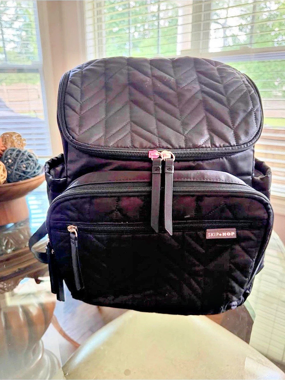 Skip Hop Suite 6-in-1 Diaper Backpack Black